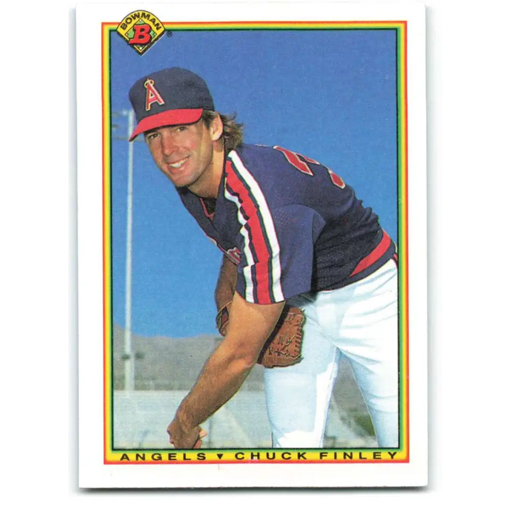 1990 Bowman #289 Chuck Finley NM-MT California Angels Baseball Card  Image 1