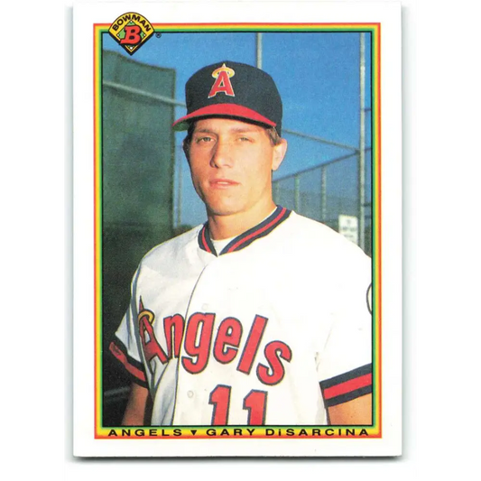 1990 Bowman #290 Gary DiSarcina NM-MT RC Rookie California Angels Baseball Card  Image 1