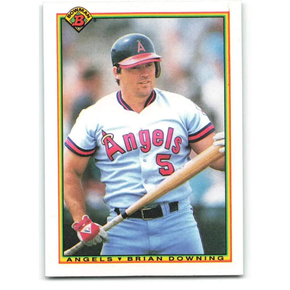 1990 Bowman #294 Brian Downing NM-MT California Angels Baseball Card  Image 1