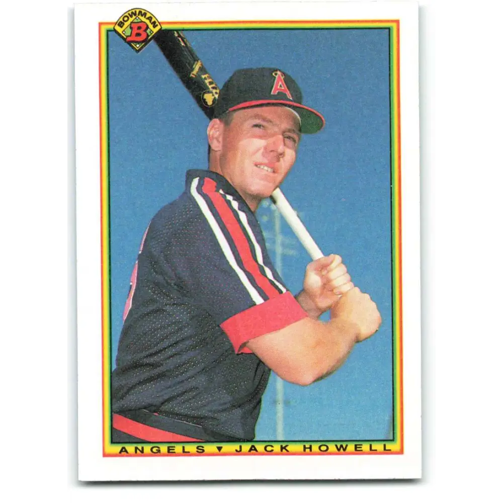 1990 Bowman #296 Jack Howell NM-MT California Angels Baseball Card  Image 1