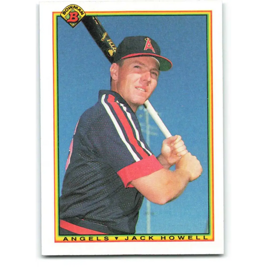 1990 Bowman #296 Jack Howell NM-MT California Angels Baseball Card  Image 1