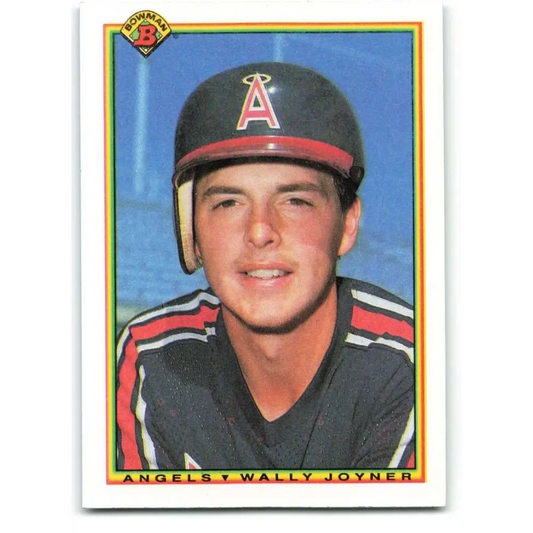 1990 Bowman #299 Wally Joyner NM-MT California Angels Baseball Card  Image 1