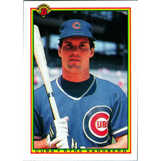 1990 Bowman #30 Ryne Sandberg NM-MT Chicago Cubs Baseball Card  Image 1