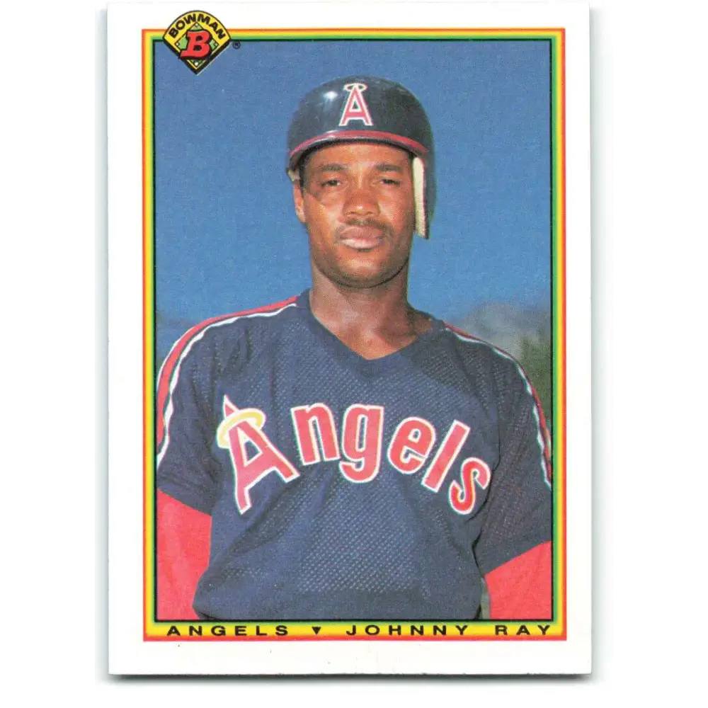 1990 Bowman #302 Johnny Ray NM-MT California Angels Baseball Card  Image 1