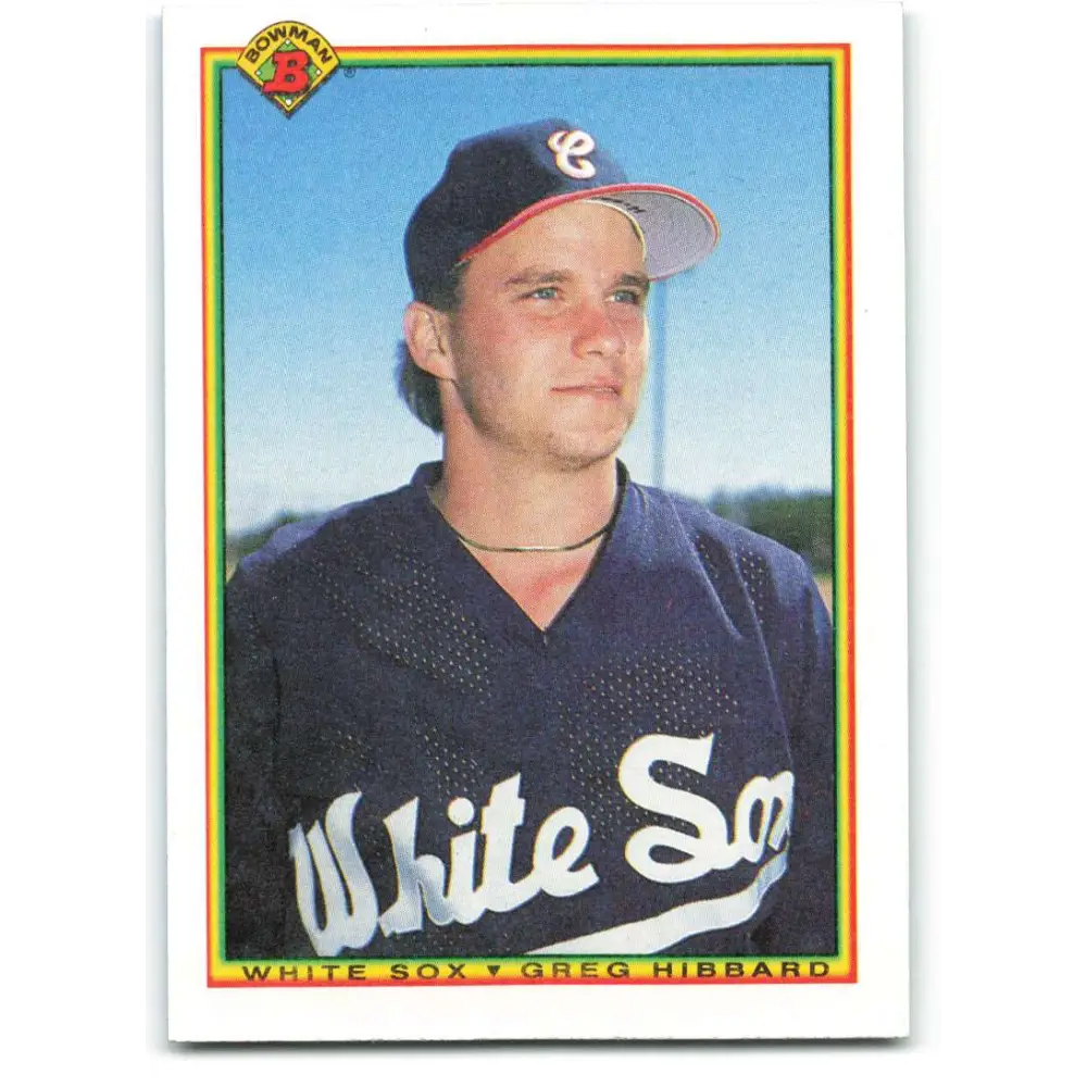 1990 Bowman #303 Greg Hibbard NM-MT RC Rookie Chicago White Sox Baseball Card  Image 1