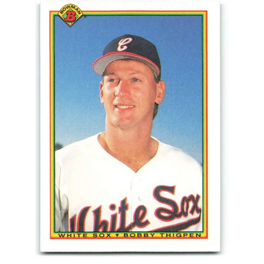 1990 Bowman #306 Bobby Thigpen NM-MT Chicago White Sox Baseball Card  Image 1
