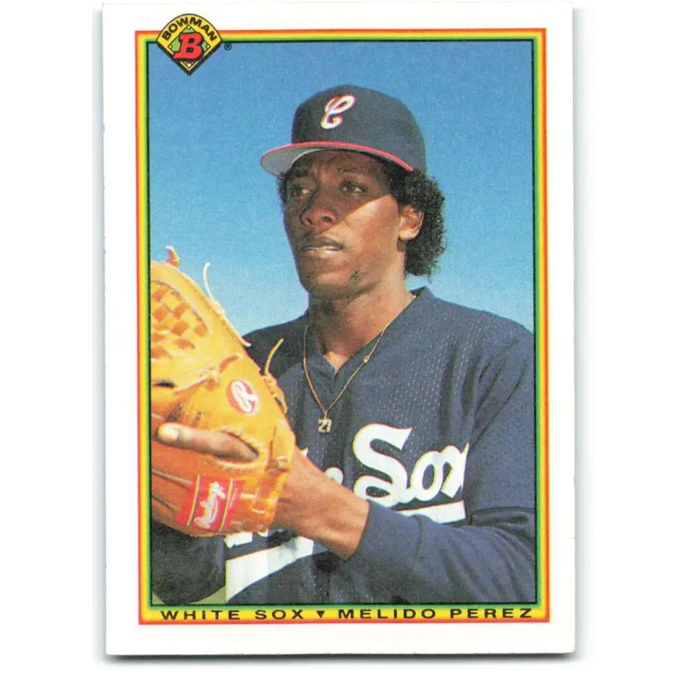 1990 Bowman #310 Melido Perez NM-MT Chicago White Sox Baseball Card  Image 1
