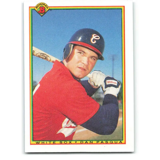 1990 Bowman #313 Dan Pasqua NM-MT Chicago White Sox Baseball Card  Image 1