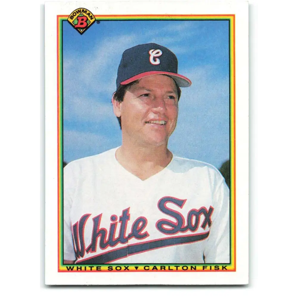 1990 Bowman #314 Carlton Fisk NM-MT Chicago White Sox Baseball Card  Image 1
