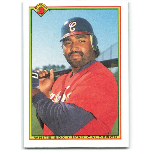 1990 Bowman #316 Ivan Calderon NM-MT Chicago White Sox Baseball Card  Image 1