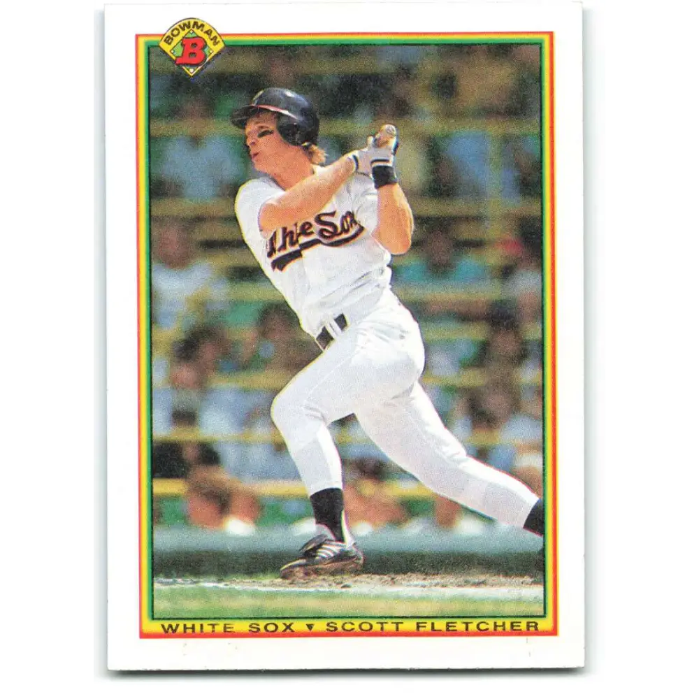 1990 Bowman #319 Scott Fletcher NM-MT Chicago White Sox Baseball Card  Image 1