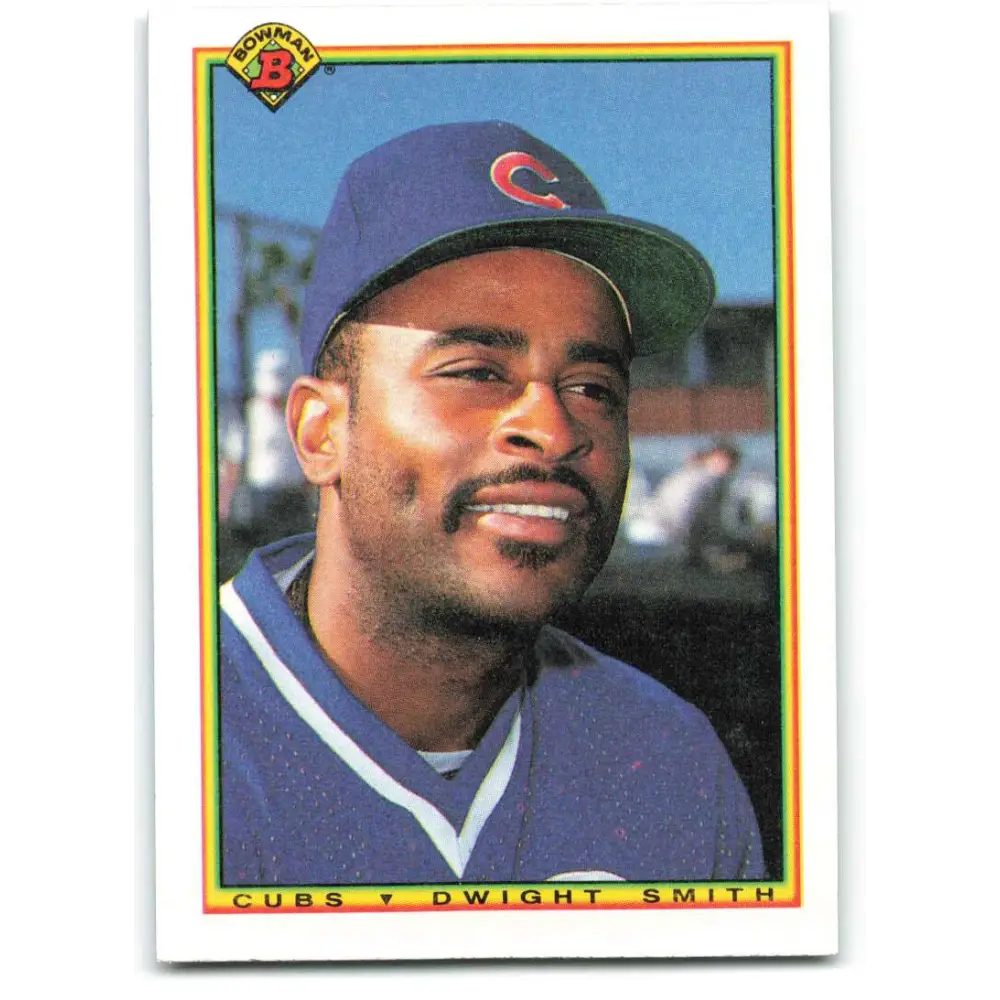 1990 Bowman #32 Dwight Smith NM-MT Chicago Cubs Baseball Card  Image 1