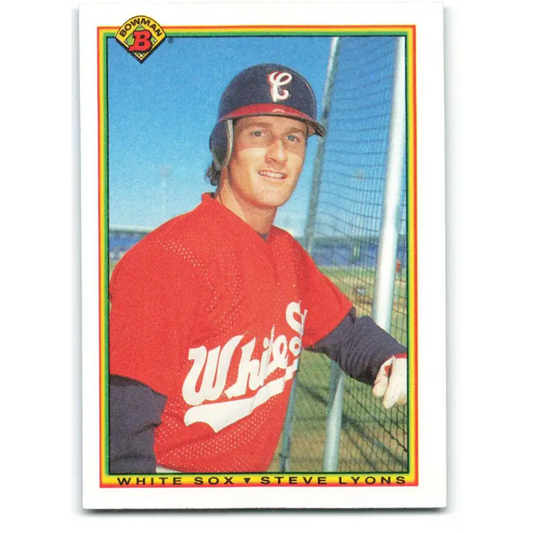1990 Bowman #321 Steve Lyons NM-MT Chicago White Sox Baseball Card  Image 1