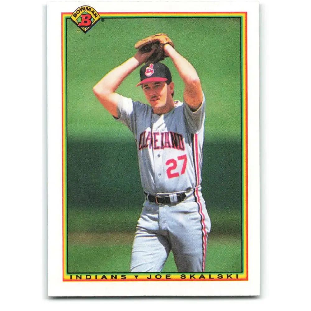 1990 Bowman #323 Joe Skalski NM-MT Cleveland Indians Baseball Card  Image 1