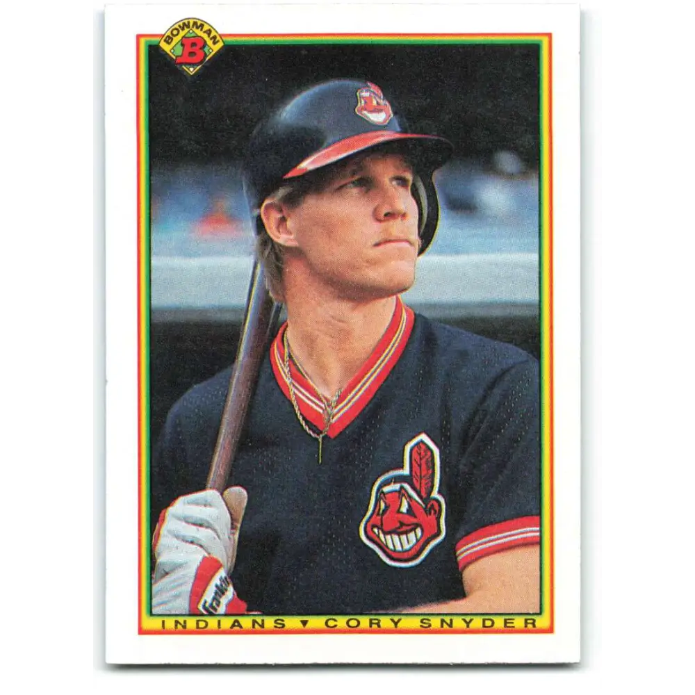 1990 Bowman #336 Cory Snyder NM-MT Cleveland Indians Baseball Card  Image 1