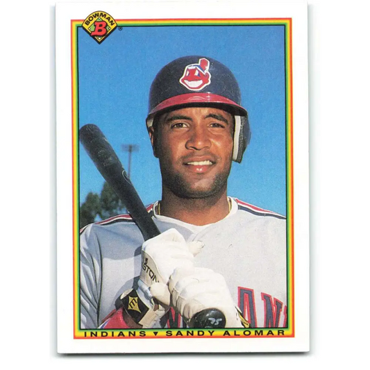 1990 Bowman #337 Sandy Alomar Jr. NM-MT Cleveland Indians Baseball Card  Image 1