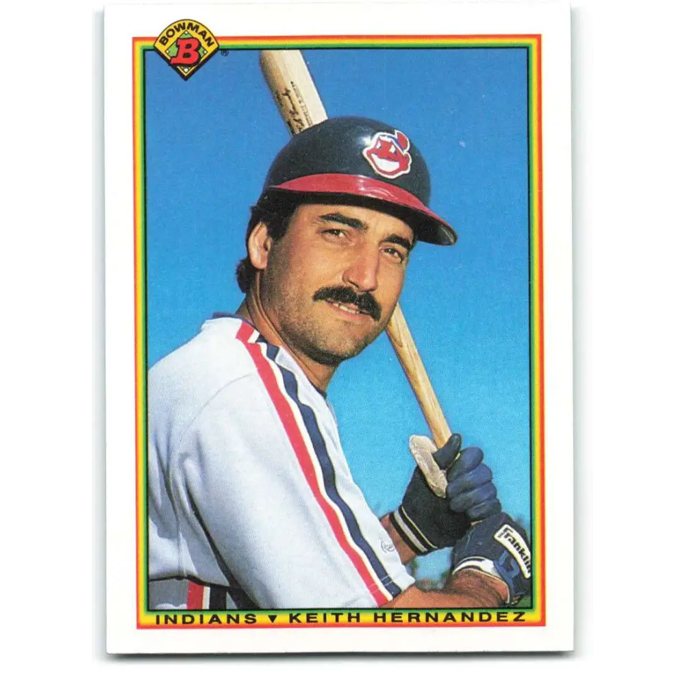 1990 Bowman #342 Keith Hernandez NM-MT Cleveland Indians Baseball Card  Image 1