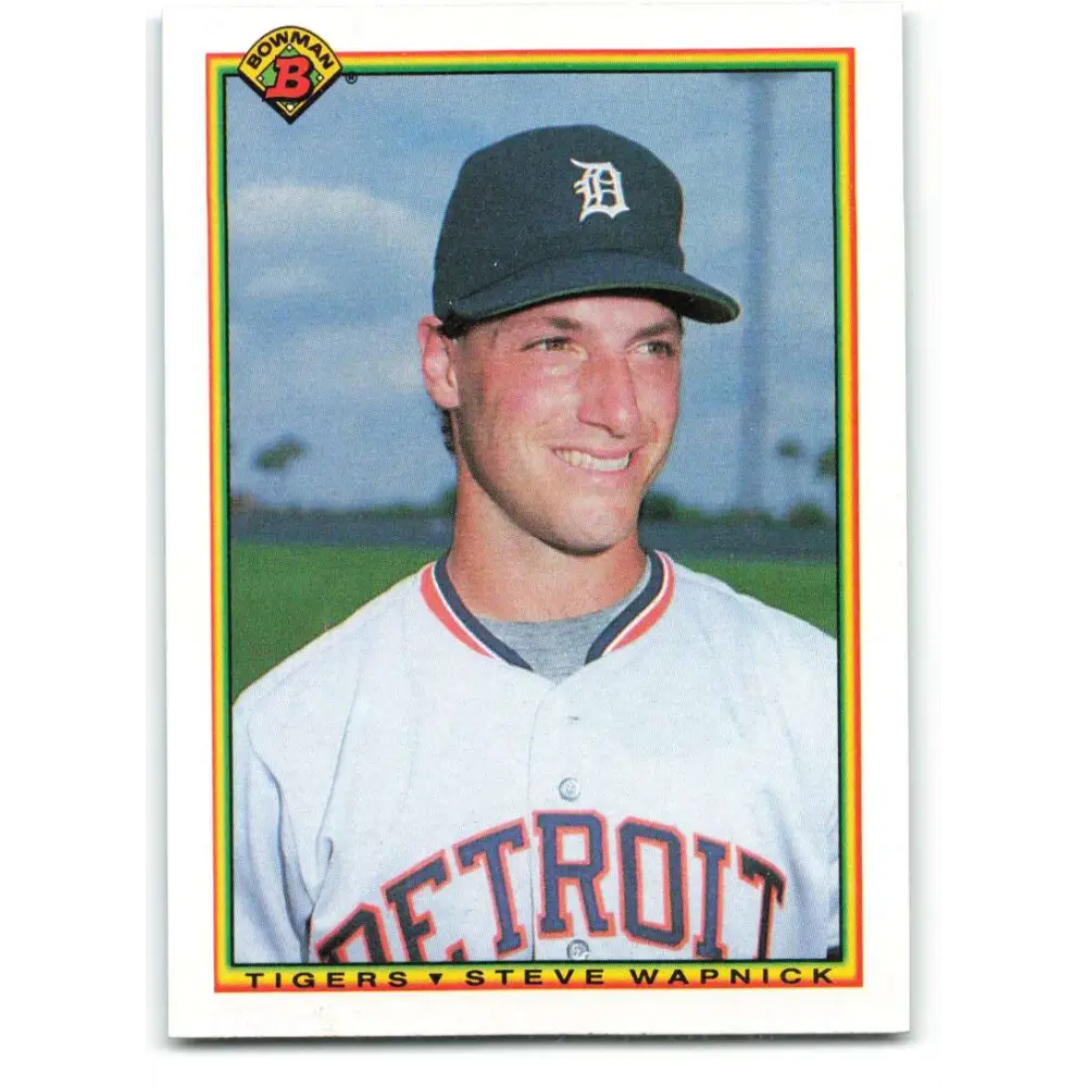 1990 Bowman #346 Steve Wapnick NM-MT RC Rookie Detroit Tigers Baseball Card  Image 1