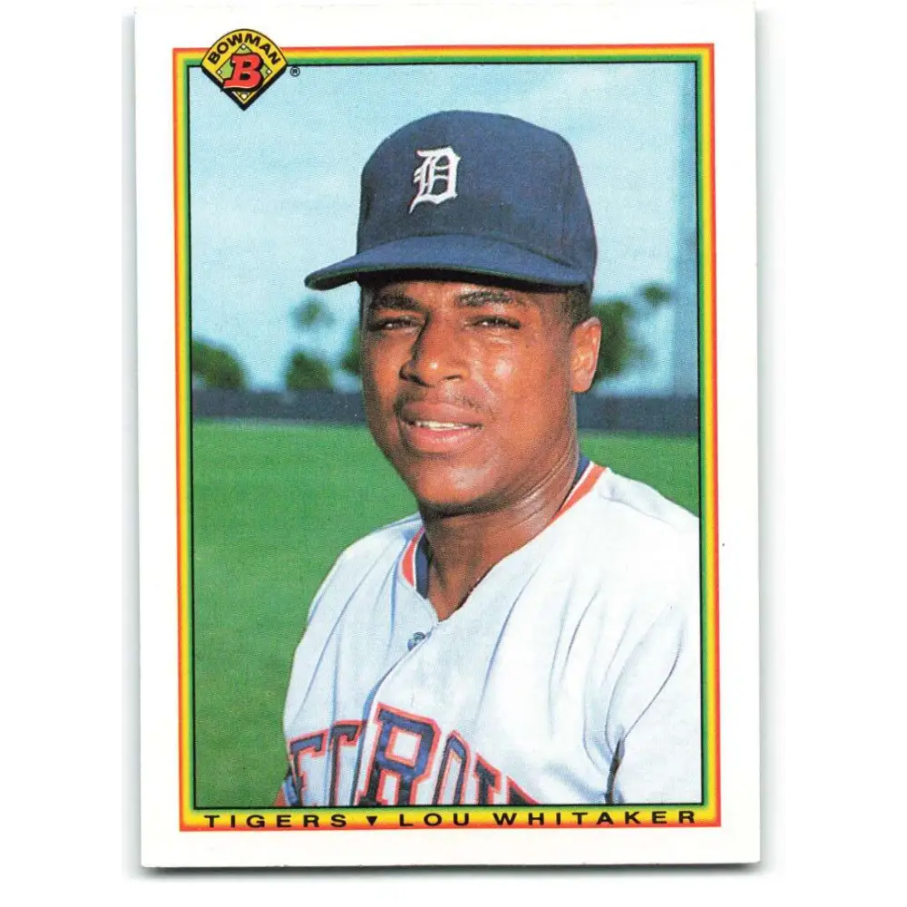 1990 Bowman #356 Lou Whitaker NM-MT Detroit Tigers Baseball Card  Image 1
