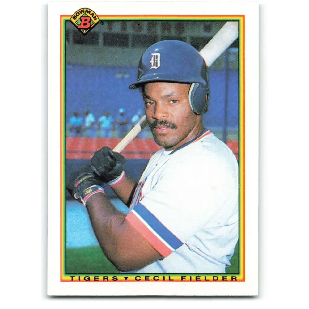 1990 Bowman #357 Cecil Fielder NM-MT Detroit Tigers Baseball Card  Image 1