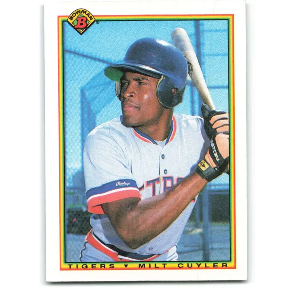1990 Bowman #358 Milt Cuyler NM-MT RC Rookie Detroit Tigers Baseball Card  Image 1
