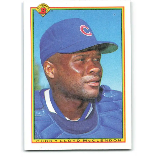1990 Bowman #36 Lloyd McClendon NM-MT Chicago Cubs Baseball Card  Image 1
