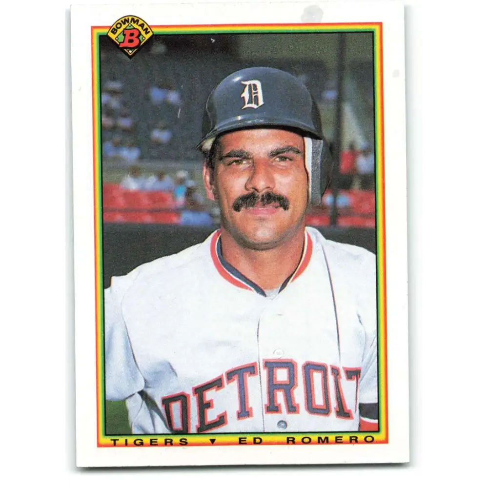 1990 Bowman #361 Ed Romero NM-MT Detroit Tigers Baseball Card  Image 1