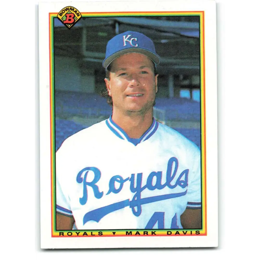1990 Bowman #369 Mark Davis NM-MT Kansas City Royals Baseball Card  Image 1