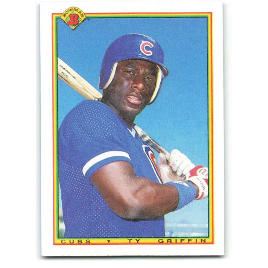 1990 Bowman #37 Ty Griffin NM-MT Chicago Cubs Baseball Card  Image 1