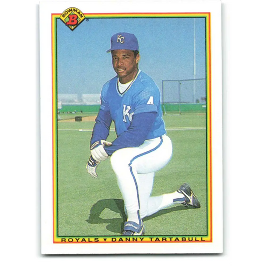 1990 Bowman #375 Danny Tartabull NM-MT Kansas City Royals Baseball Card  Image 1