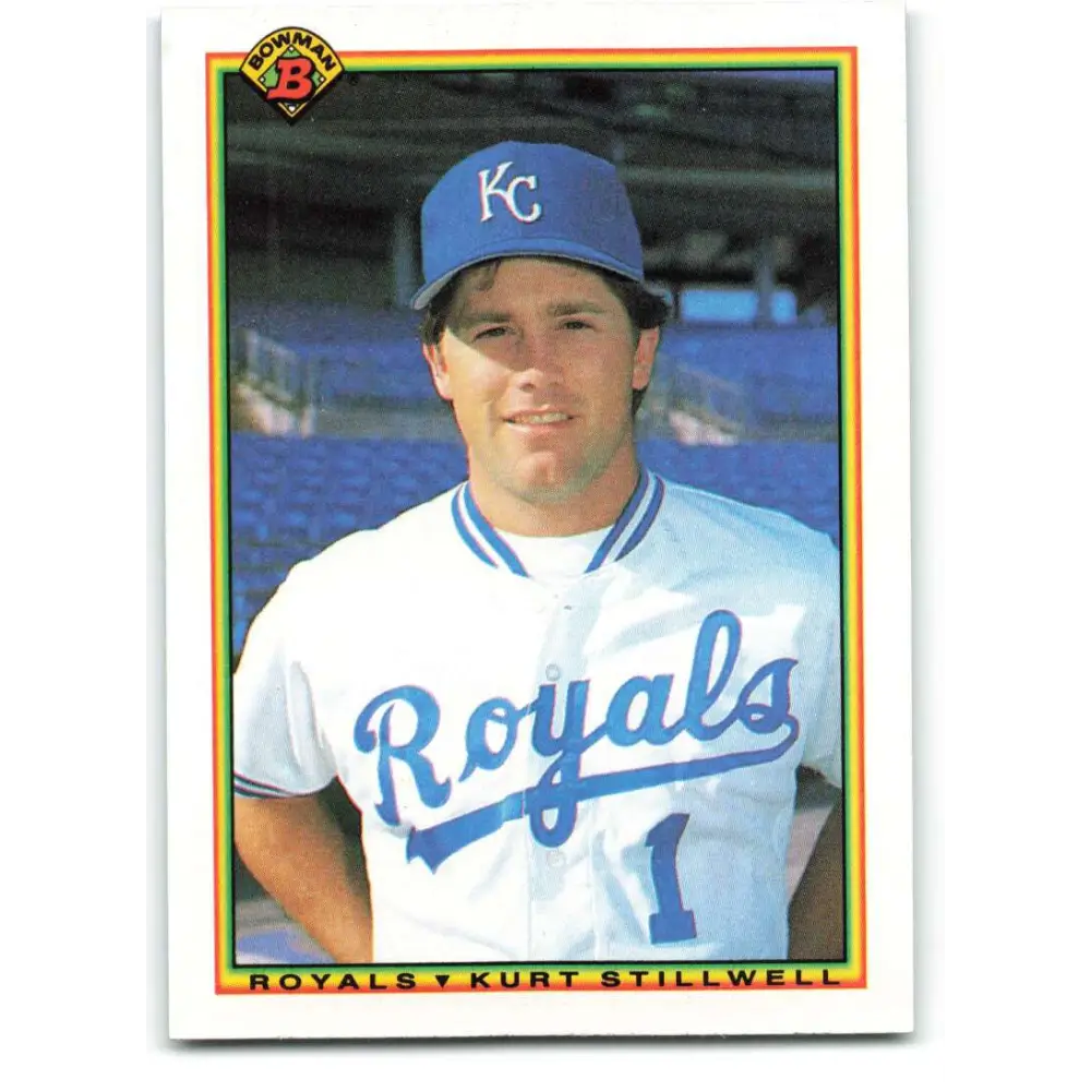 1990 Bowman #376 Kurt Stillwell NM-MT Kansas City Royals Baseball Card  Image 1
