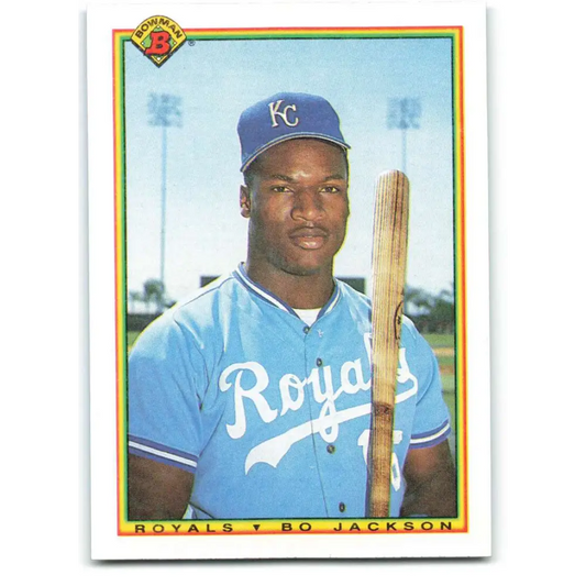 1990 Bowman #378 Bo Jackson NM-MT Kansas City Royals Baseball Card  Image 1
