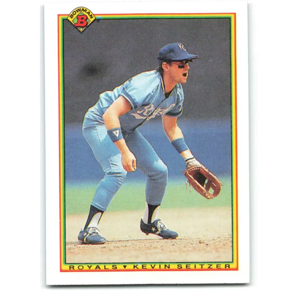 1990 Bowman #380 Kevin Seitzer NM-MT Kansas City Royals Baseball Card  Image 1