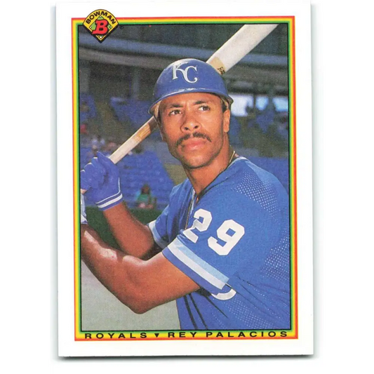 1990 Bowman #381 Rey Palacios NM-MT Kansas City Royals Baseball Card  Image 1