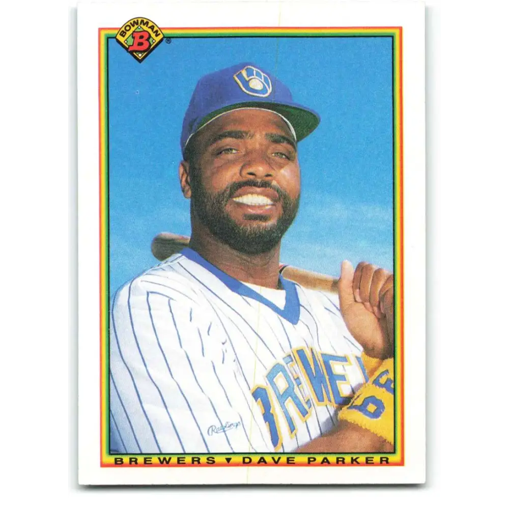 1990 Bowman #398 Dave Parker NM-MT Milwaukee Brewers Baseball Card  Image 1