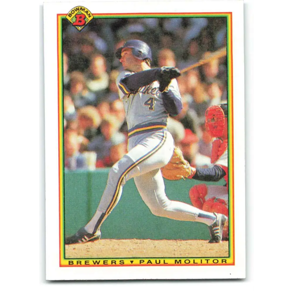 1990 Bowman #399 Paul Molitor NM-MT Milwaukee Brewers Baseball Card  Image 1