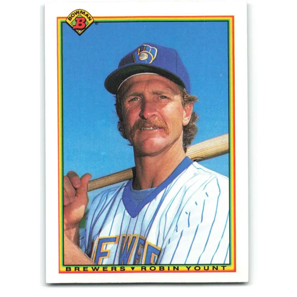 1990 Bowman #404 Robin Yount NM-MT Milwaukee Brewers Baseball Card  Image 1