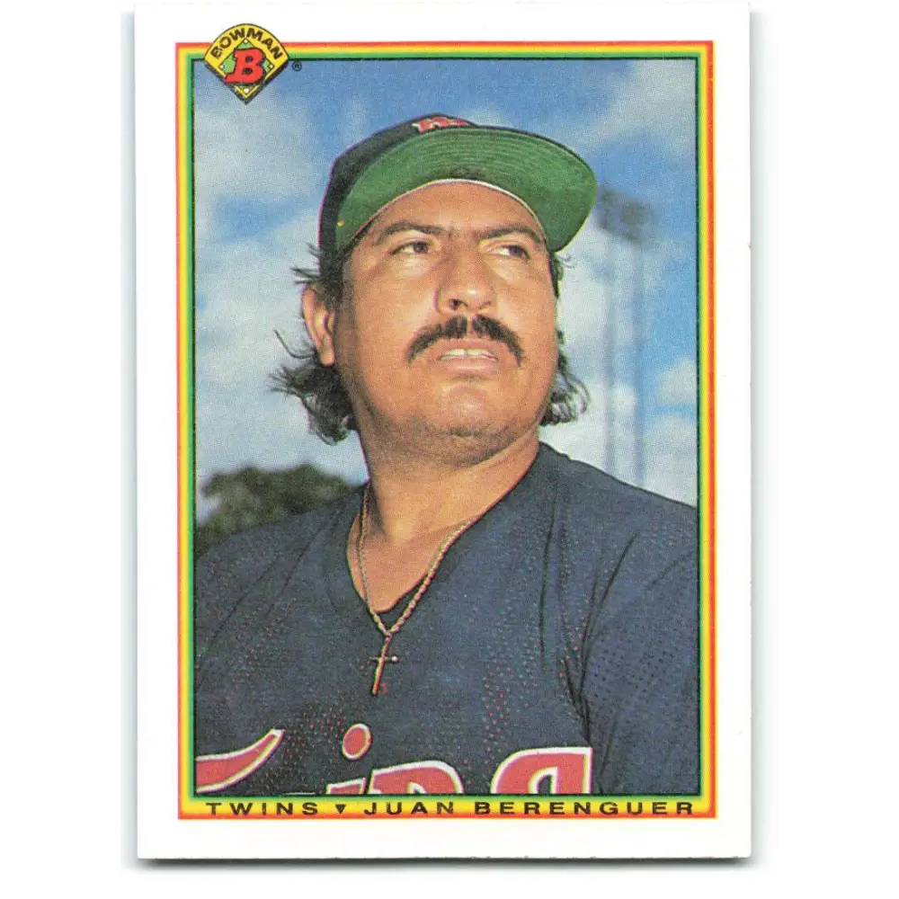 1990 Bowman #410 Juan Berenguer NM-MT Minnesota Twins Baseball Card  Image 1