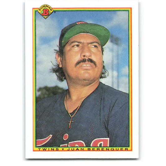 1990 Bowman #410 Juan Berenguer NM-MT Minnesota Twins Baseball Card  Image 1