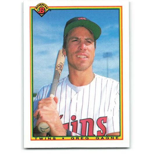1990 Bowman #414 Greg Gagne NM-MT Minnesota Twins Baseball Card  Image 1