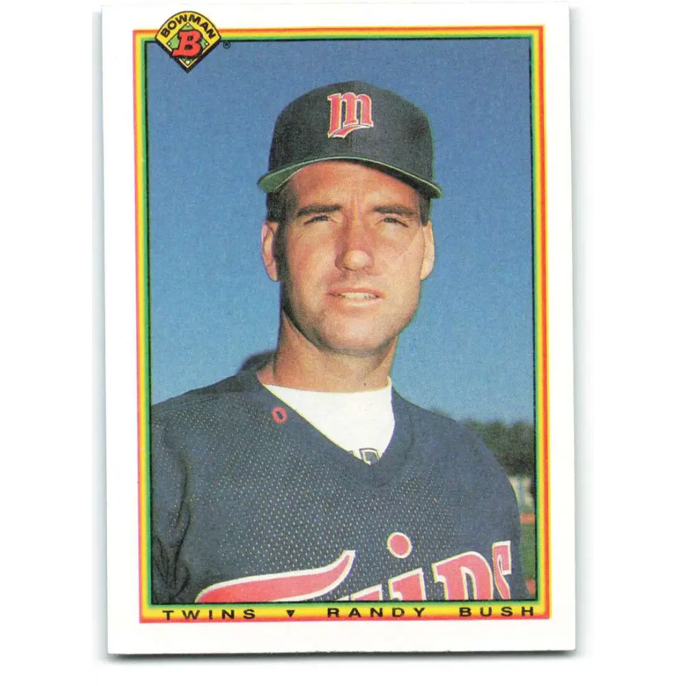 1990 Bowman #416 Randy Bush NM-MT Minnesota Twins Baseball Card  Image 1