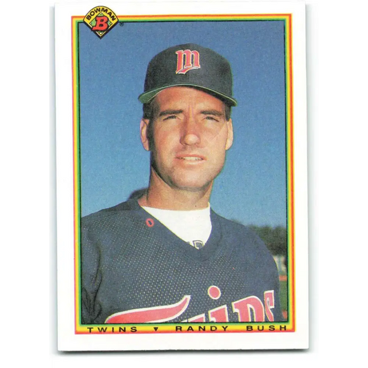 1990 Bowman #416 Randy Bush NM-MT Minnesota Twins Baseball Card  Image 1