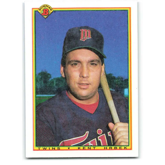 1990 Bowman #418 Kent Hrbek NM-MT Minnesota Twins Baseball Card  Image 1