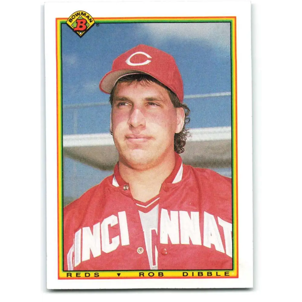 1990 Bowman #42 Rob Dibble NM-MT Cincinnati Reds Baseball Card  Image 1