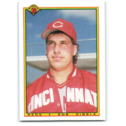1990 Bowman #42 Rob Dibble NM-MT Cincinnati Reds Baseball Card  Image 1
