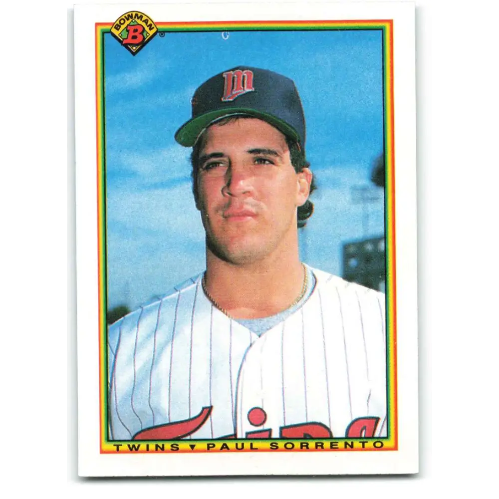 1990 Bowman #421 Paul Sorrento NM-MT RC Rookie Minnesota Twins Baseball Card  Image 1