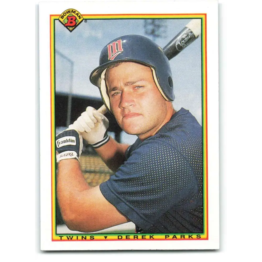 1990 Bowman #422 Derek Parks NM-MT RC Rookie Minnesota Twins Baseball Card  Image 1