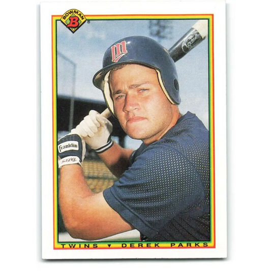 1990 Bowman #422 Derek Parks NM-MT RC Rookie Minnesota Twins Baseball Card  Image 1