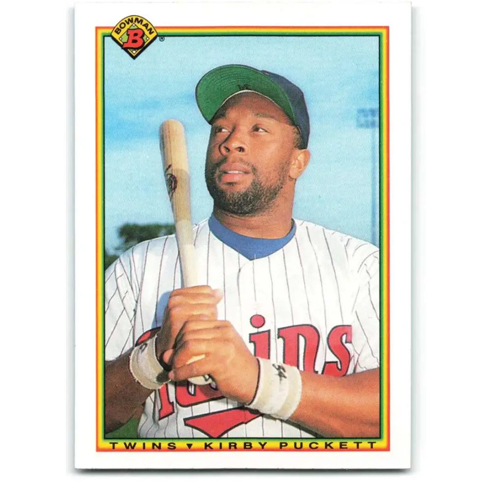 1990 Bowman #424 Kirby Puckett NM-MT Minnesota Twins Baseball Card  Image 1