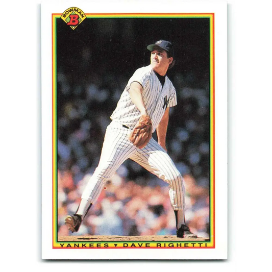 1990 Bowman #426 Dave Righetti NM-MT New York Yankees Baseball Card  Image 1